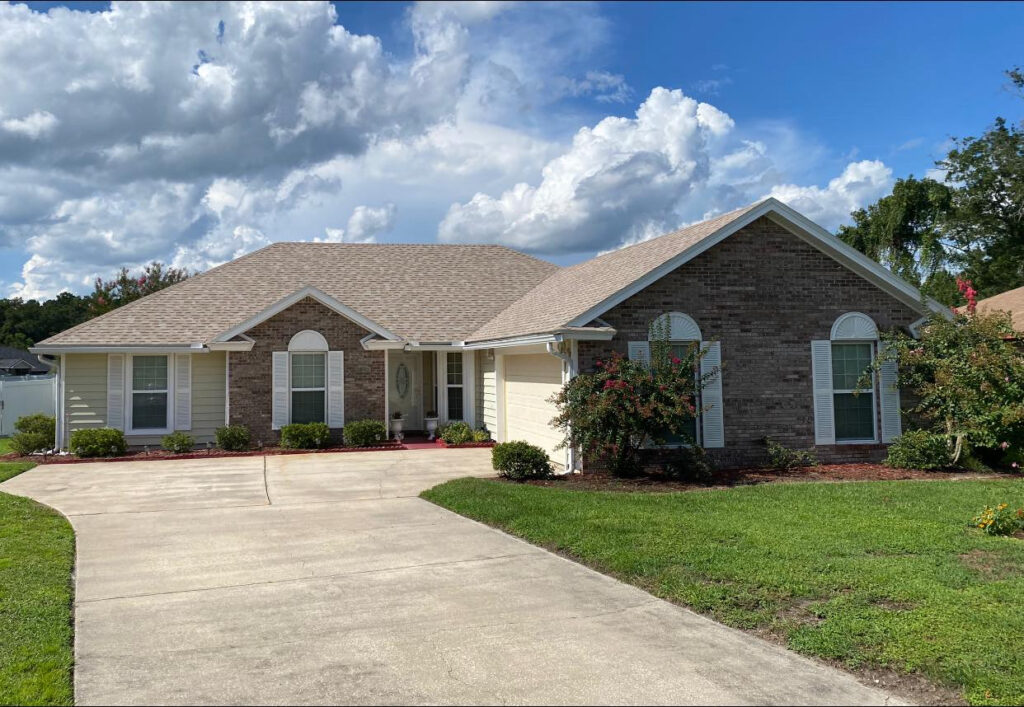 Punta Gorda home with new tan shingles